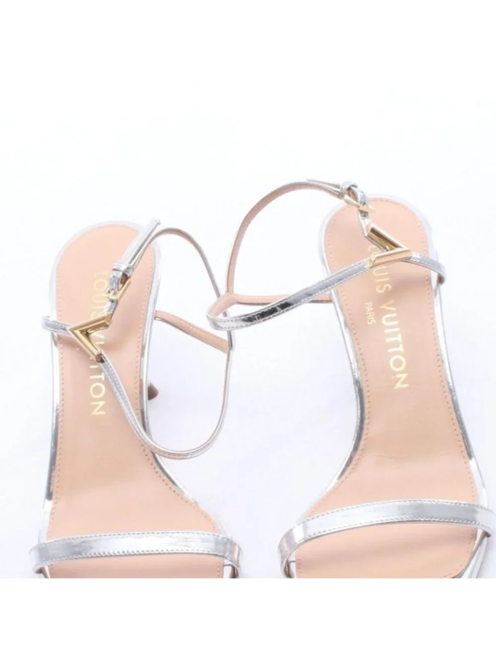 Louis Vuitton Sandals LV Vault Blossom Silver Leather - Picture 8 of 8